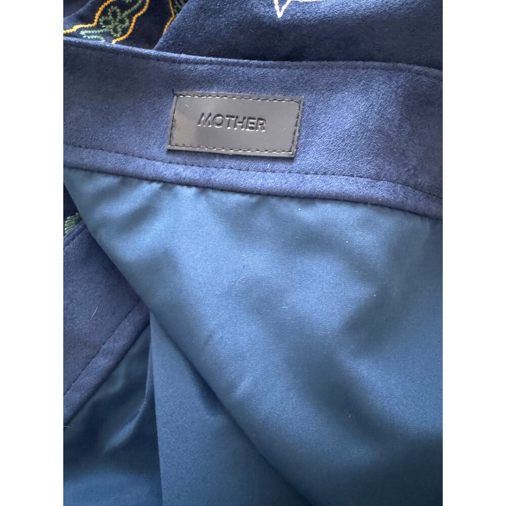 Brand new MOTHER denim Bits and Pieces embroidered skirt M - Picture 8 of 8